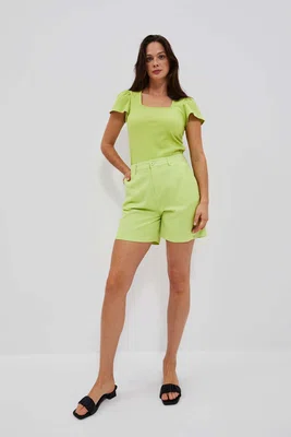 Marisse Women's Shorts L-Sh-4020 L.Green