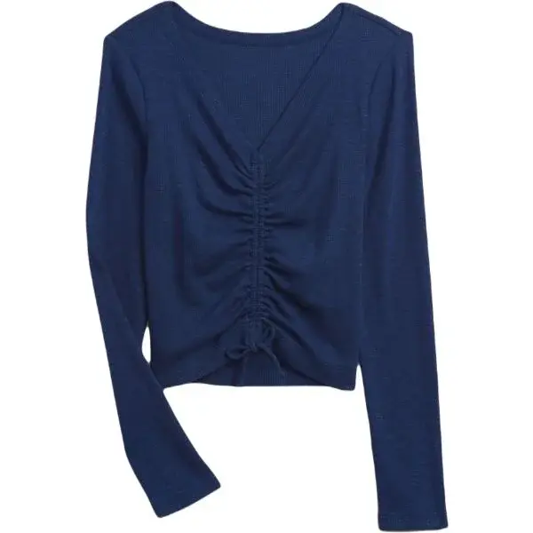 GAP RUCHED Dievčenské tričko, tmavo modrá, veľkosť