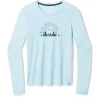 Smartwool NEVER SUMMER MOUNTAINS GRAPHIC W Dámské tričko, světle modrá, velikost