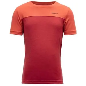 Devold NORANG KID Detské tričko, červená, veľkosť 6Y