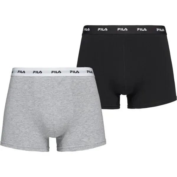 Fila BOXER ELASTIC WITH LOGO IN BOX OF 2 PIECES Pánske boxerky, čierna, veľkosť