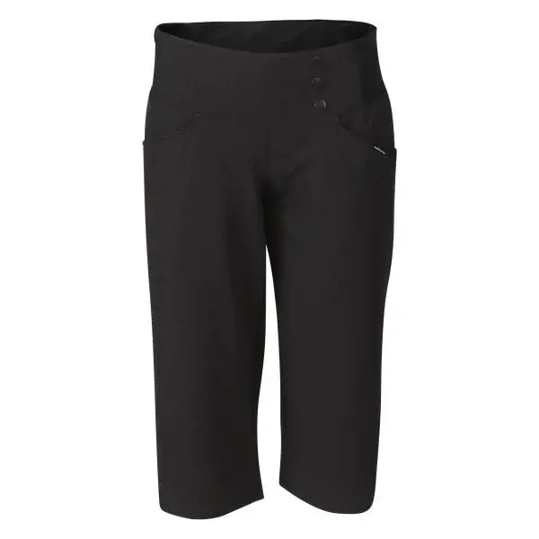 ALPINE PRO CAROZA Dámské 3/4 softshellové kalhoty, černá, velikost