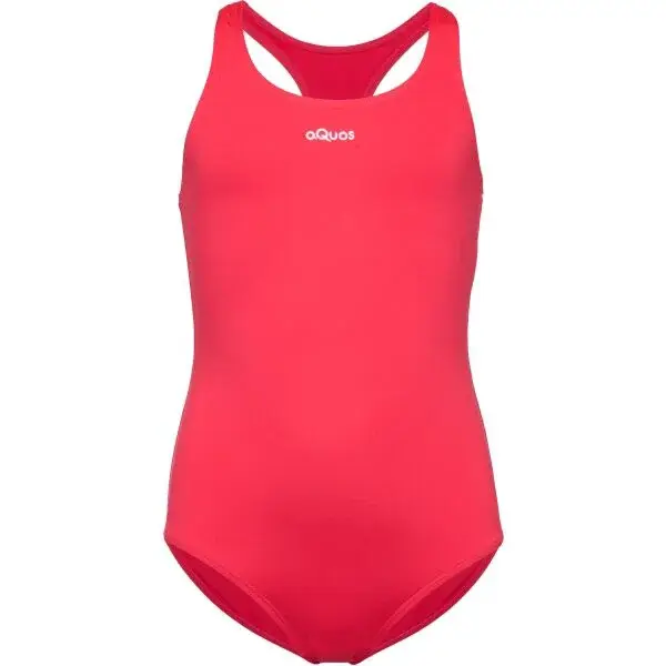 AQUOS FOK Dívčí jednodílné plavky, růžová, velikost 116-122