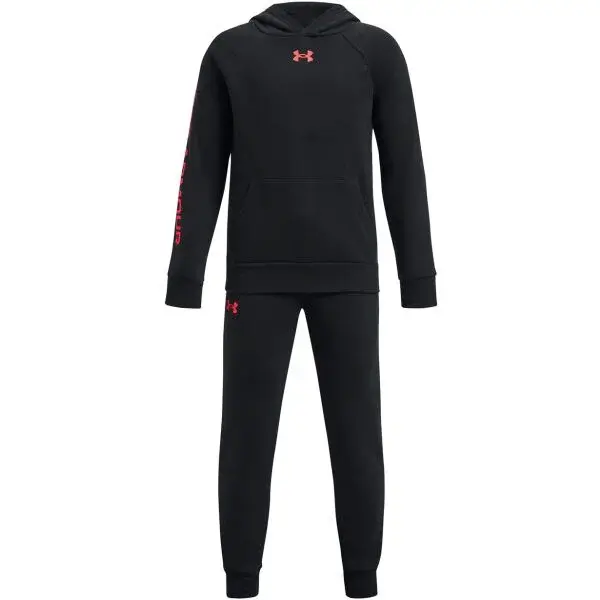 Under Armour RIVAL FLEECE Chlapecká tepláková souprava, černá, velikost M