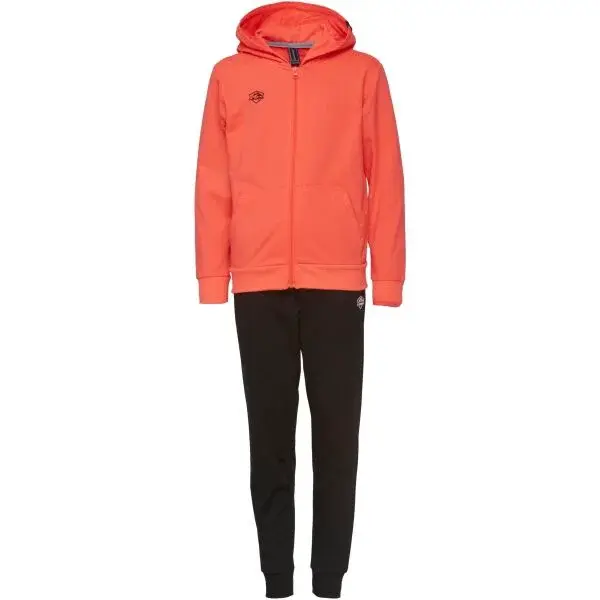 Lewro METYN Dívčí tepláková souprava, lososová, velikost 152-158