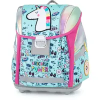 Oxybag UNICORN ICONIC Školní batoh, světle modrá, velikost