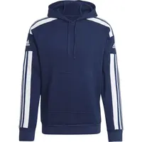 adidas SQ21 SW HOOD Pánská fotbalová mikina, tmavě modrá, velikost