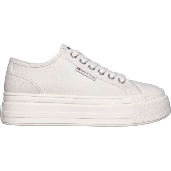 Tommy Hilfiger TJW FOXING FLATFORM Dámské tenisky, bílá, velikost