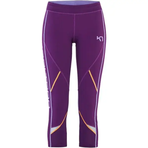 KARI TRAA LOUISE 3/4 Dámské sportovní legíny, fialová, velikost