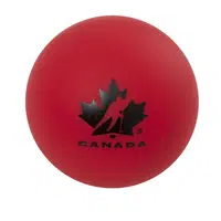HOCKEY CANADA HOCKEY BALL HARD Hokejbalový balónek, červená, velikost