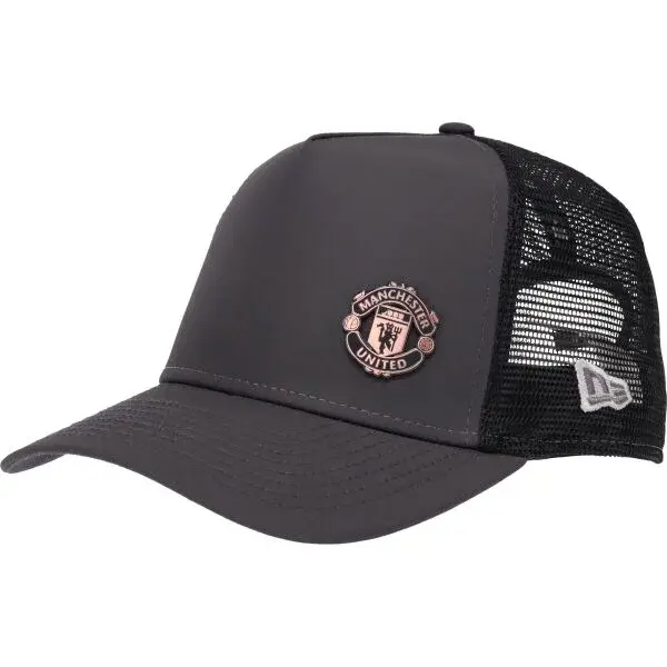 New Era BRONZE EF TRUCKER MANUTD Kšiltovka, tmavě šedá, velikost UNI