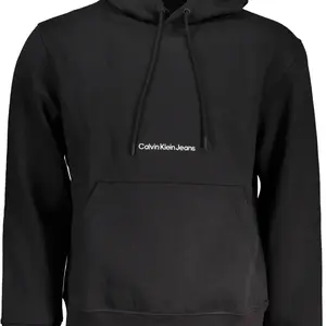 Černá mikina Calvin Klein s kapucí