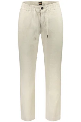 BOSS MEN'S TROUSERS BEIGE