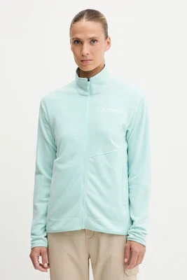 Outdoorová mikina adidas TERREX Multi dámská, tyrkysová barva, hladká, JN0993