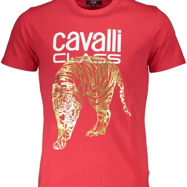 Cavalli Class červené tričko s krátkým rukávem