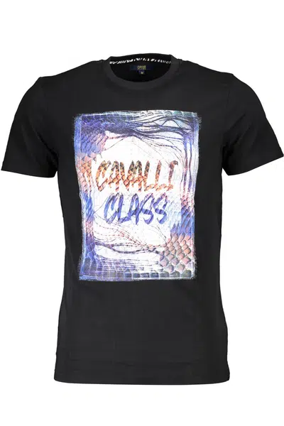 CAVALLI CLASS SHORT SLEEVE T-SHIRT MEN BLACK