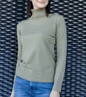 Gemre Green loose-fit turtleneck Nida