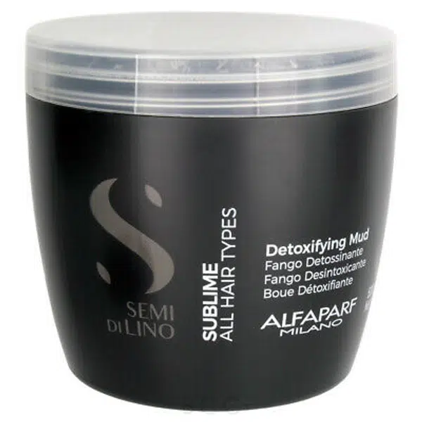 Alfaparf Milano Detoxikačné bahno pre všetky typy vlasov Semi di Lino Sublime (Detoxifying Mud) 500 ml
