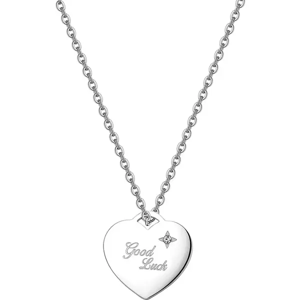 S'Agapõ Srdiečkový náhrdelník Be My Always Good Luck SBM03