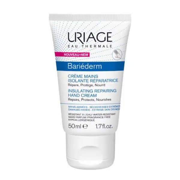 Uriage Ochranný a regeneračný krém na ruky Bariéderm (Insulating Repairing Hand Cream) 50 ml