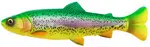 Savage gear gumová nástraha 4d linethru pulsetail trout slow sink firetrout - 16 cm 51 g