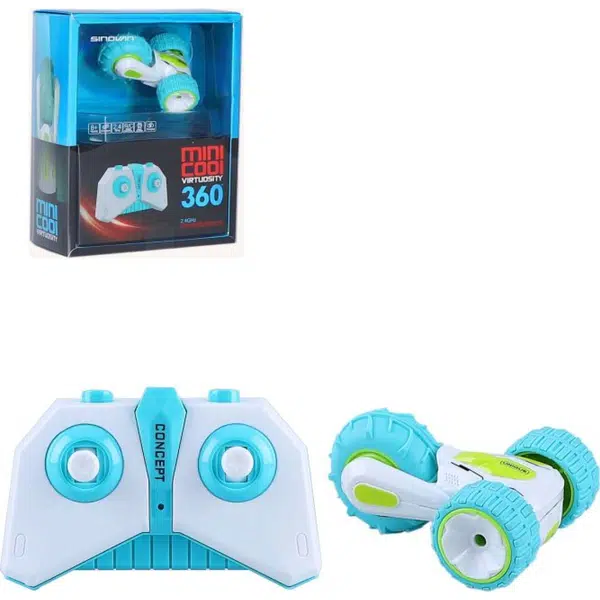 Alltoys Kaskadérske RC auto mini tyrkys s 3 kolesami