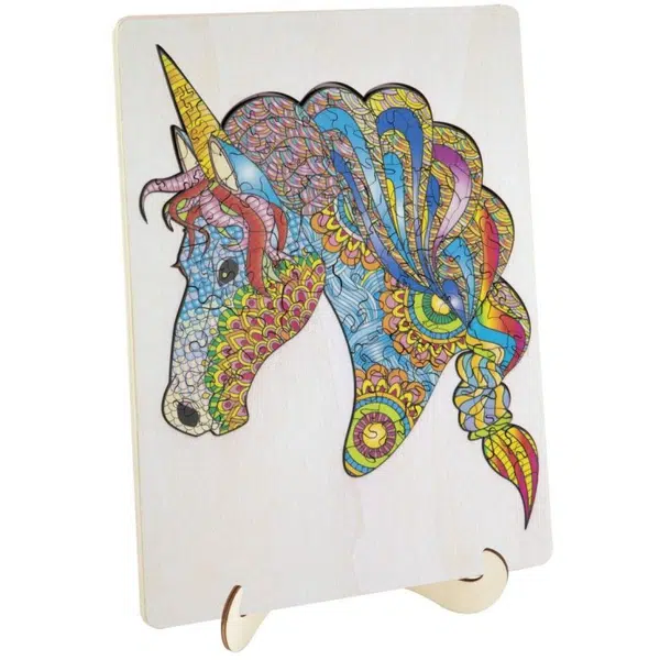 Craft Creative Drevené puzzle Jednorožec 132 dielikov