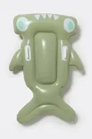 Detský vodný nafukovací matrac SunnyLife Salty the Shark Khaki