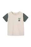 Detské bavlnené tričko Liewood Apia Baby Placement Shortsleeve T-shirt