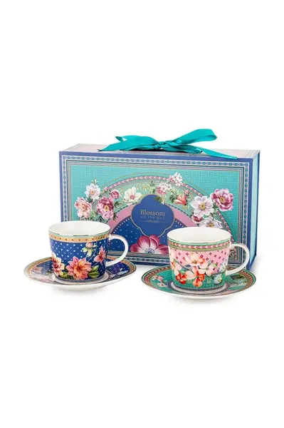 Sada šálok a podšálok pre 2 osoby. home & lifestyle 220 ml