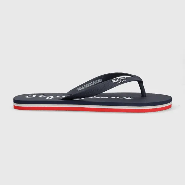 Žabky Pepe Jeans BAY BEACH pánske, tmavomodrá farba, PMS70128,