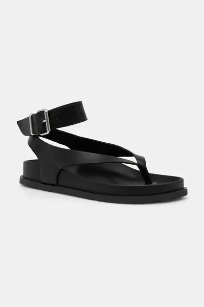 Kožené sandále Tommy Jeans TJW ANKLE STRAP SANDAL