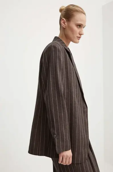 Day Birger et Mikkelsen  Ľanové sako  Emile - Casual Linen Stripe