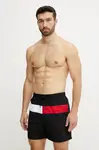 Plavkové šortky Tommy Hilfiger čierna farba, UM0UM03474
