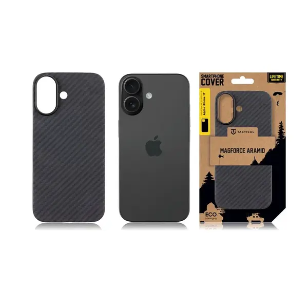 Zadní kryt Tactical MagForce Aramid pro Apple iPhone 17, černá