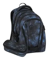 Školský set Bagmaster BAG 25 B Set Black-Blue