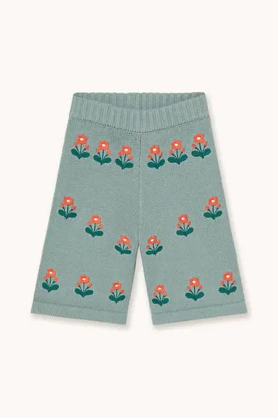 Nohavice pre bábätká Tinycottons FLOWERS BABY KNITTED PANT