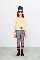 Dětské legíny Tinycottons SMALL FLOWERS SHINY PANT