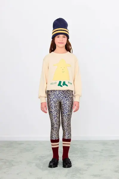 Dětské legíny Tinycottons SMALL FLOWERS SHINY PANT