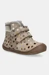 Dětské semišové zimní boty Froddo PAIX UP WINTER béžová barva, G2110143