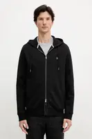 Mikina BOSS C-Spence 01 pánská, černá barva, s kapucí, hladká, 50520303