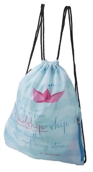 Batoh skládací s kapsou "Friendship-ship"