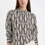 DEFACTO Regular Fit Patterned Long Sleeve Shirt