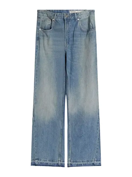 Bershka Džínsy  modrá denim