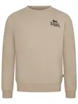 LONSDALE Mikina 'Lympstone'  piesková / čierna