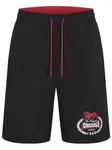 LONSDALE Plavecké šortky 'Ventnor'  červená / čierna / biela