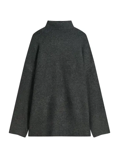Bershka Sveter  tmavosivá