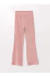 LC Waikiki Basic Corduroy Girl's Sweatpants with Elastic Waist.