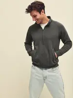 Pánská grafitová mikina Sweat Jacket Fruit of the Loom