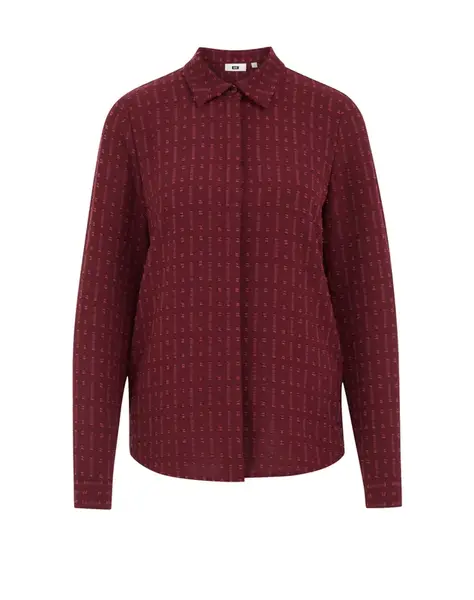 WE Fashion Blúzka  vínovo červená